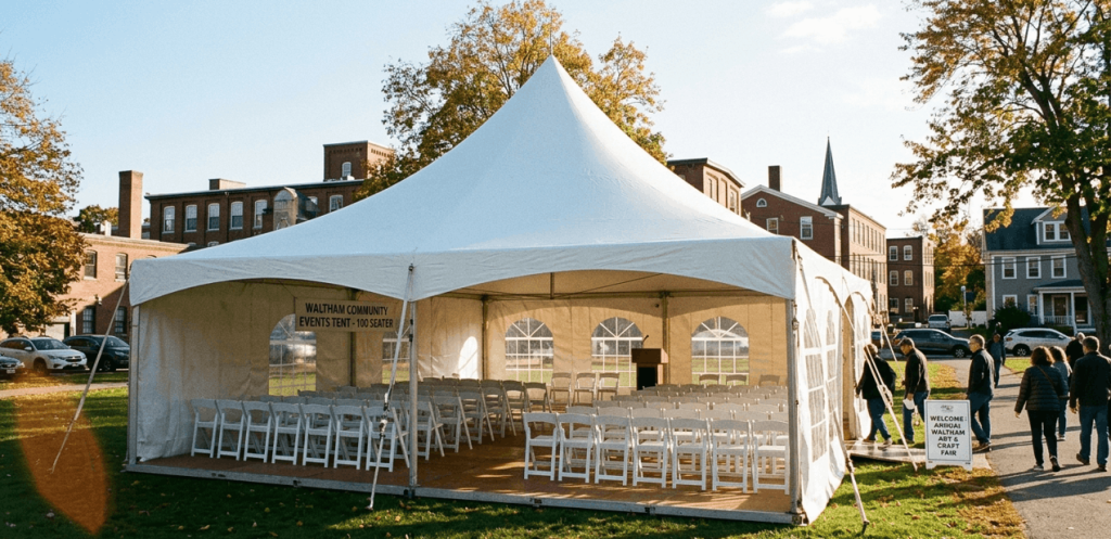 100 seater tent waltham